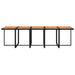 Set mobilier de exterior cu perne, 11 piese, negru, poliratan - WALTI WALTI
