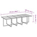 Set mobilier de exterior cu perne, 11 piese, negru, poliratan - WALTI WALTI
