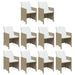 Set mobilier de exterior cu perne, 15 piese, bej, poliratan - WALTI WALTI