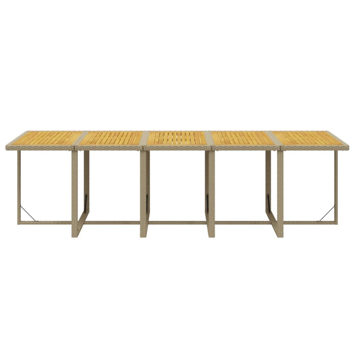 Set mobilier de exterior cu perne, 15 piese, bej, poliratan - WALTI WALTI