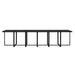 Set mobilier de exterior cu perne, 13 piese, negru, poliratan - WALTI WALTI