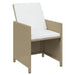 Set mobilier de exterior cu perne, 17 piese, bej, poliratan - WALTI WALTI