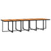 Set mobilier de exterior cu perne, 13 piese, negru, poliratan - WALTI WALTI