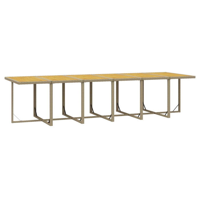 Set mobilier de grădină cu perne, 13 piese, bej, poliratan WALTI