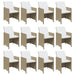 Set mobilier de exterior cu perne, 17 piese, bej, poliratan - WALTI WALTI