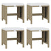 Set mobilier de exterior cu perne, 17 piese, bej, poliratan - WALTI WALTI