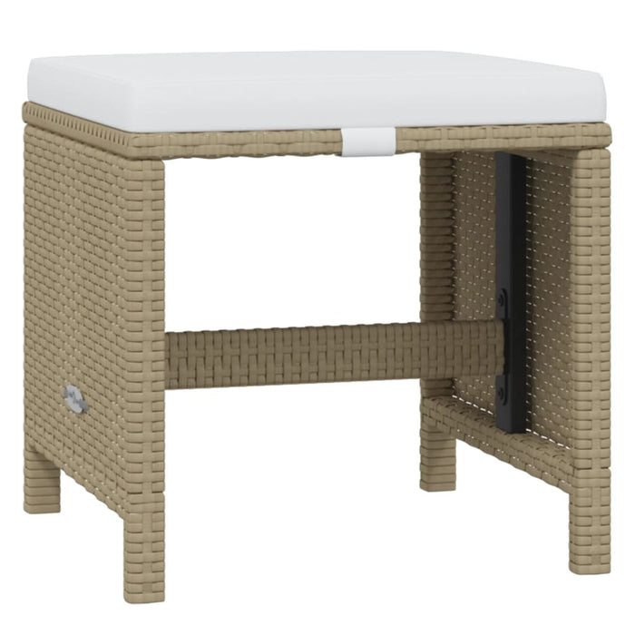 Set mobilier de exterior cu perne, 17 piese, bej, poliratan - WALTI WALTI