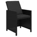 Set mobilier de grădină cu perne, 19 piese, negru, poliratan - WALTI WALTI
