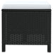 Set mobilier de grădină cu perne, 19 piese, negru, poliratan - WALTI WALTI