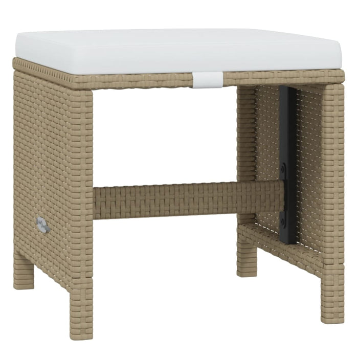 Set mobilier de grădină cu perne, 19 piese, bej, poliratan - WALTI WALTI