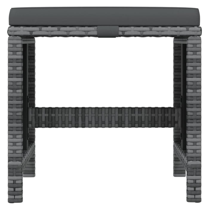 Set mobilier de grădină cu perne, 19 piese, gri, poliratan - WALTI WALTI
