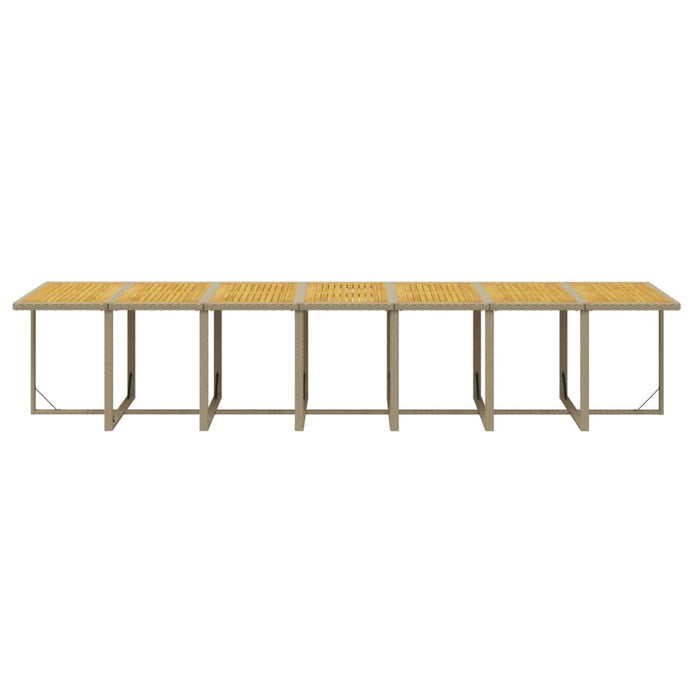 Set mobilier de grădină cu perne, 19 piese, bej, poliratan - WALTI WALTI
