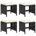 Set mobilier de grădină cu perne, 21 piese, negru, poliratan - WALTI WALTI