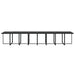 Set mobilier de grădină cu perne, 21 piese, negru, poliratan - WALTI WALTI