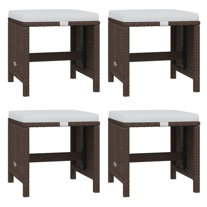 Set mobilier de grădină cu perne, 21 piese, maro, poliratan - WALTI WALTI