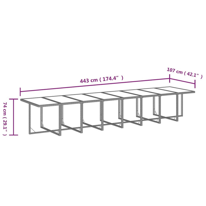 Set mobilier de grădină cu perne, 21 piese, bej, poliratan - WALTI WALTI