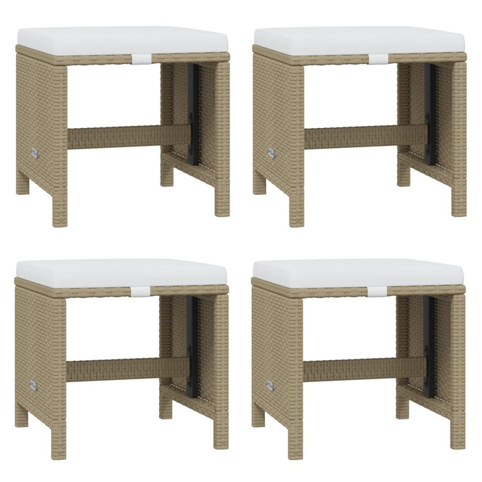 Set mobilier de grădină cu perne, 21 piese, bej, poliratan - WALTI WALTI