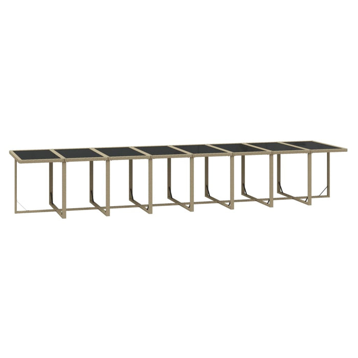 Set mobilier de grădină cu perne, 21 piese, bej, poliratan - WALTI WALTI