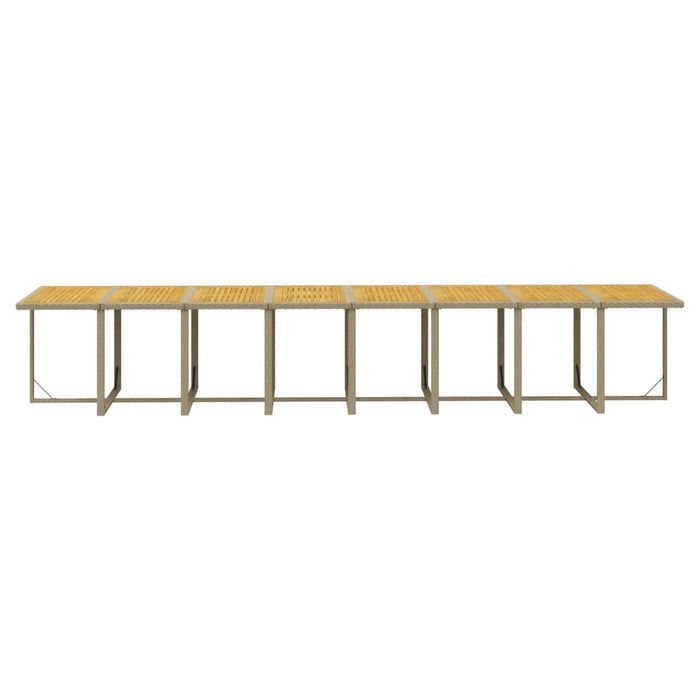 Set mobilier de grădină cu perne, 21 piese, bej, poliratan - WALTI WALTI