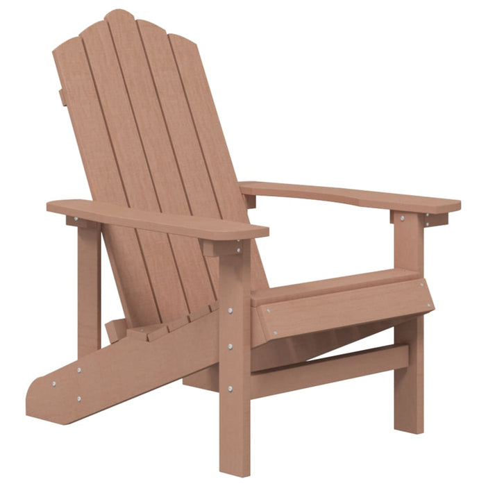 Scaune de grădină Adirondack,2 buc., maro,HDPE - WALTI WALTI
