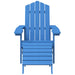 Scaune de grădină Adirondack/taburete,2 buc,albastru marin,HDPE - WALTI WALTI