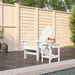 Scaun de grădină Adirondack cu masă, alb, HDPE - WALTI WALTI