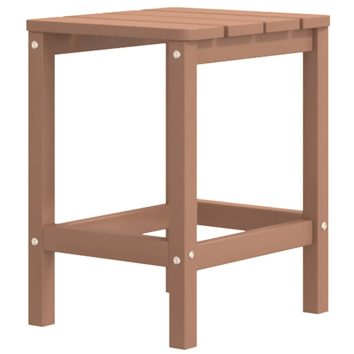 Scaun de grădină Adirondack cu masă, maro, HDPE - WALTI WALTI