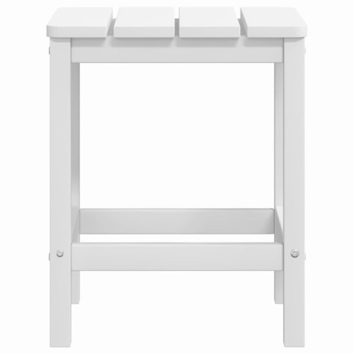 Scaune de grădină Adirondack cu masă, alb, HDPE - WALTI WALTI