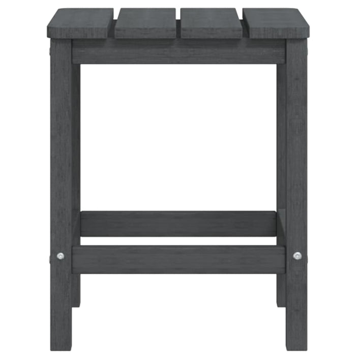 Scaune de grădină Adirondack cu masă, antracit, HDPE - WALTI WALTI