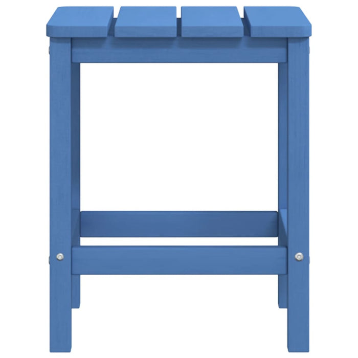 Scaun grădină Adirondack cu masă, taburet, albastru marin, HDPE - WALTI WALTI