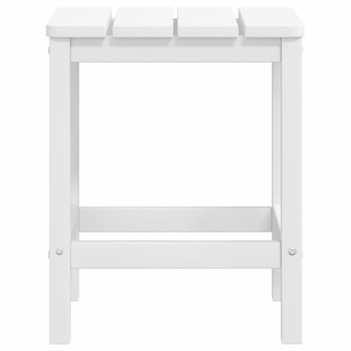 Scaune de grădină Adirondack cu taburet și masă, alb, HDPE - WALTI WALTI