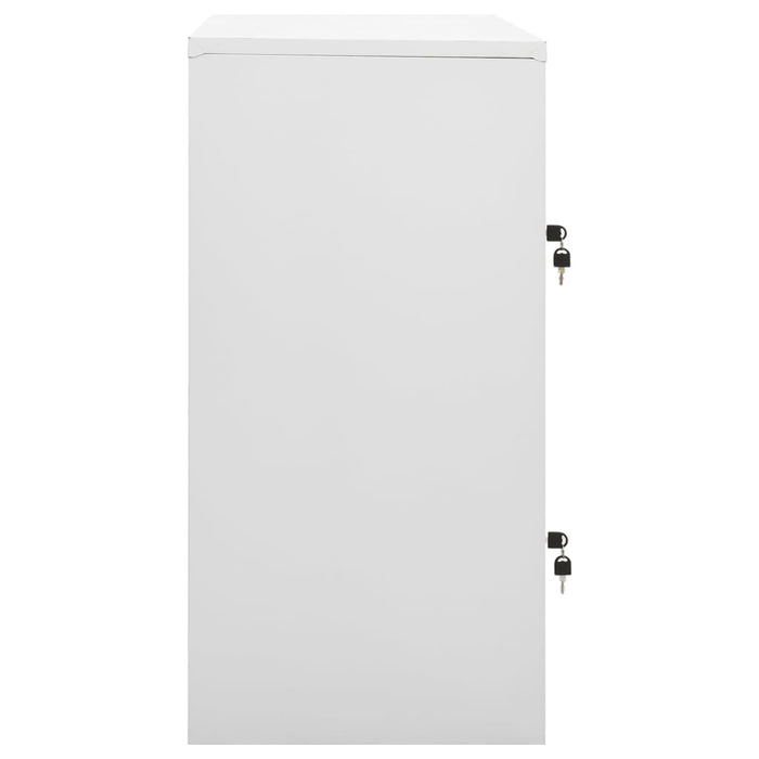 Dulapuri vestiar 2 buc. gri deschis/albastru 90x45x92,5 cm oțel - WALTI WALTI