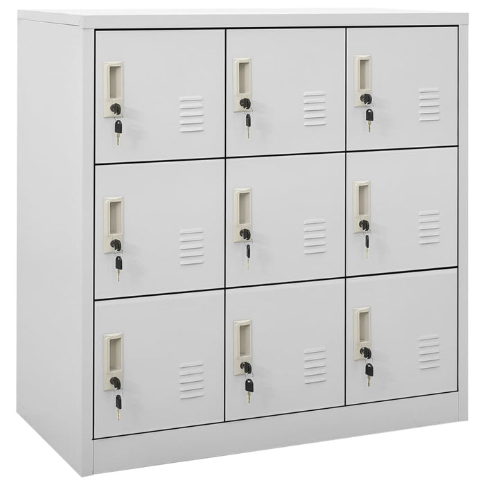 Dulapuri vestiar 5 buc. gri deschis 90x45x92,5 cm oțel - WALTI WALTI