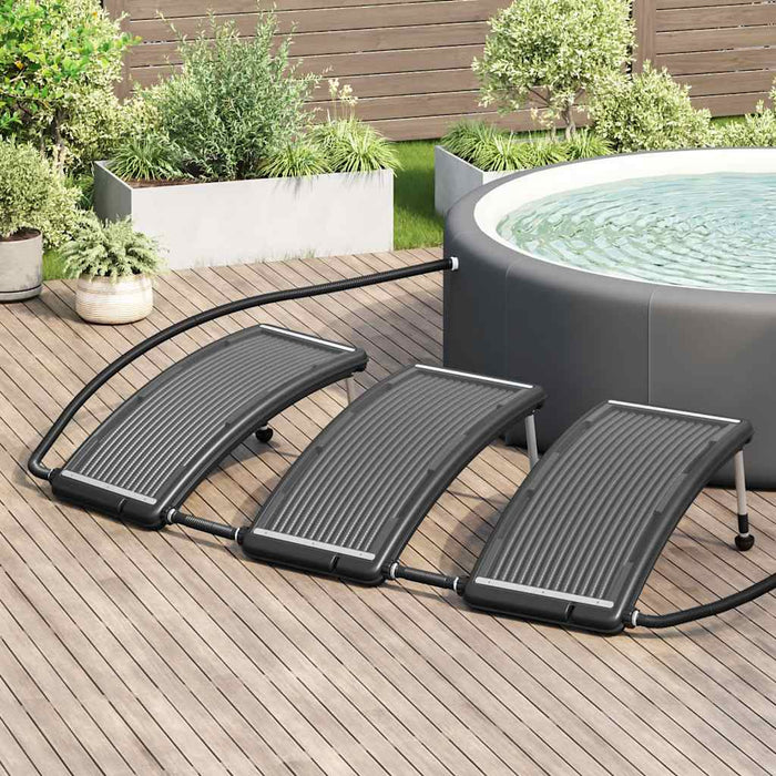 Panouri solare de încălzire piscină, 3 buc., 110x65 cm, curbat - WALTI WALTI