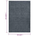 Covor cu fire scurte, antracit, 160x230 cm - WALTI WALTI