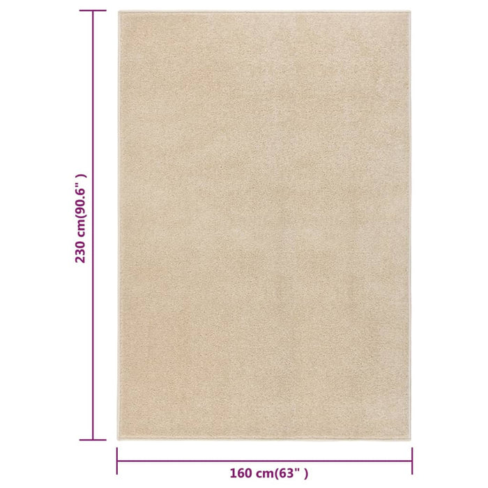 Covor cu fire scurte, bej, 160x230 cm - WALTI WALTI