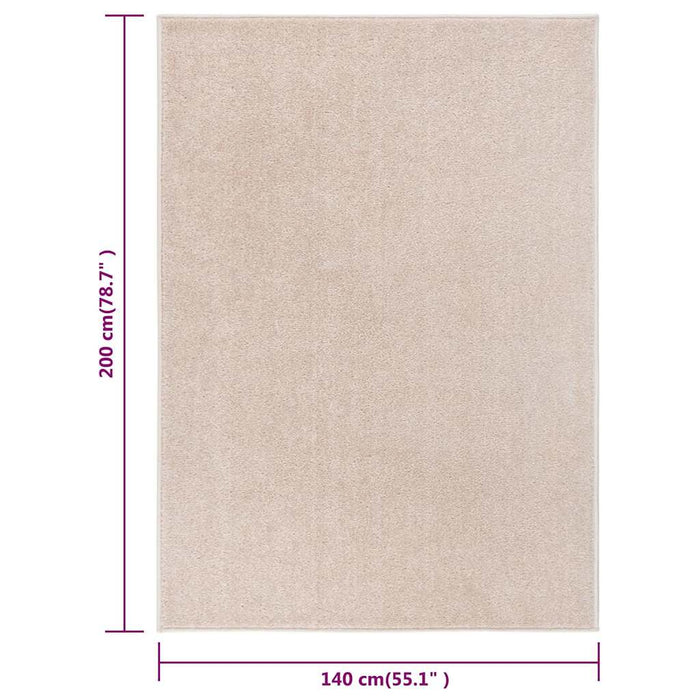 Covor cu fire scurte, bej închis, 140x200 cm WALTI