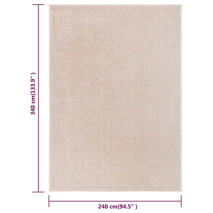 Covor cu fire scurt, bej închis, 240x340 cm WALTI