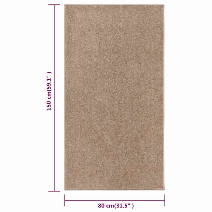 Covor cu fire scurte, maro, 80x150 cm WALTI