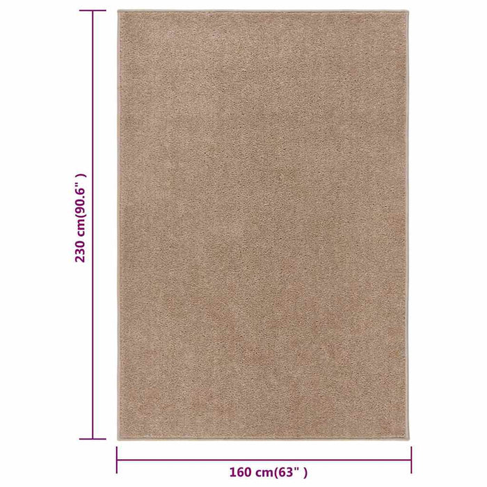 Covor cu fire scurte, maro, 160x230 cm WALTI