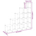 Organizator cub de depozitare, 15 cuburi, negru, PP - WALTI WALTI