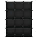 Organizator cub de depozitare, 12 cuburi, negru, PP - WALTI WALTI