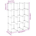 Organizator cub de depozitare, 12 cuburi, negru, PP - WALTI WALTI