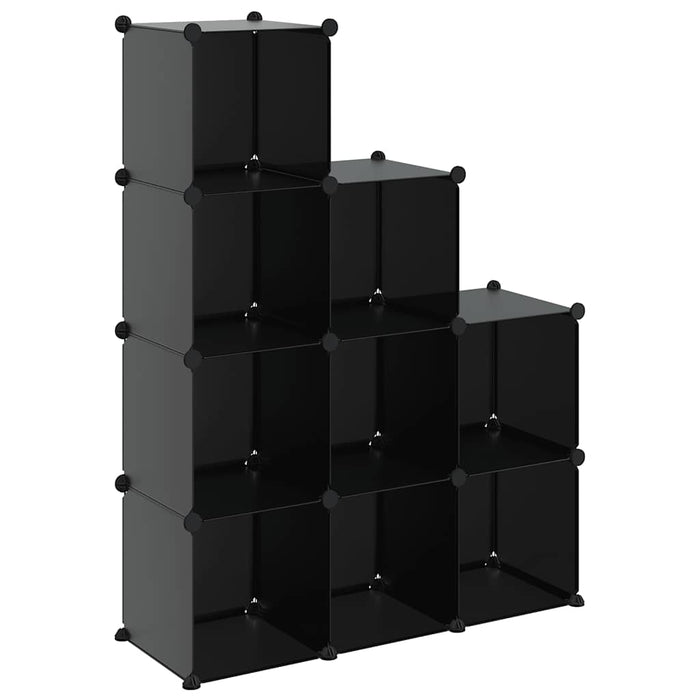 Organizator cub de depozitare, 9 cuburi, negru, PP - WALTI WALTI