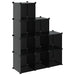 Organizator cub de depozitare, 9 cuburi, negru, PP - WALTI WALTI