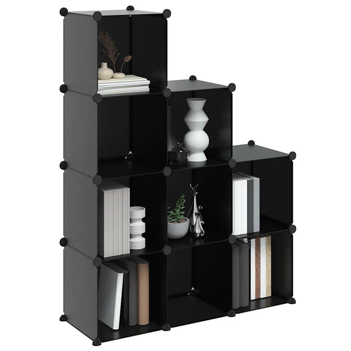 Organizator cub de depozitare, 9 cuburi, negru, PP - WALTI WALTI