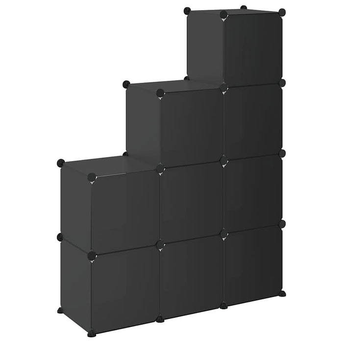 Organizator cub de depozitare, 9 cuburi, negru, PP - WALTI WALTI