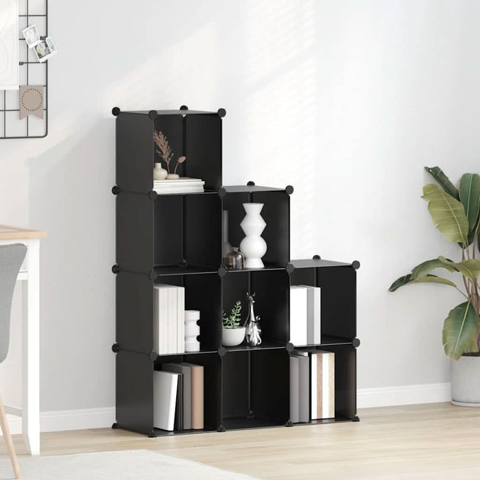 Organizator cub de depozitare, 9 cuburi, negru, PP - WALTI WALTI