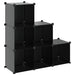 Organizator cub de depozitare, 6 cuburi, negru, PP - WALTI WALTI