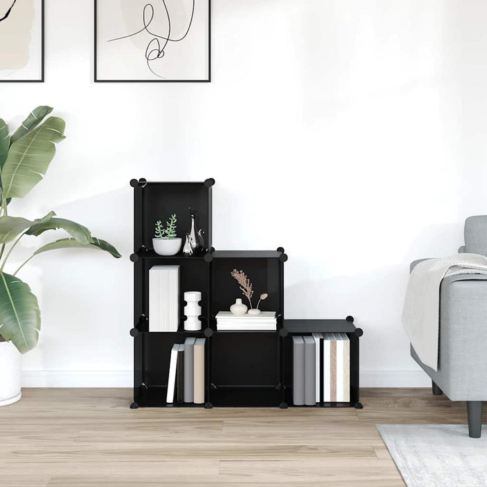 Organizator cub de depozitare, 6 cuburi, negru, PP - WALTI WALTI